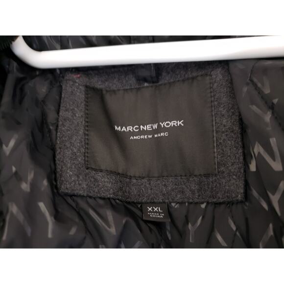 Marc New York Andrew Marc Mens Jacket Coat Sz XXL Gray Zip Heavyweight Gorpcore - Picture 8 of 11